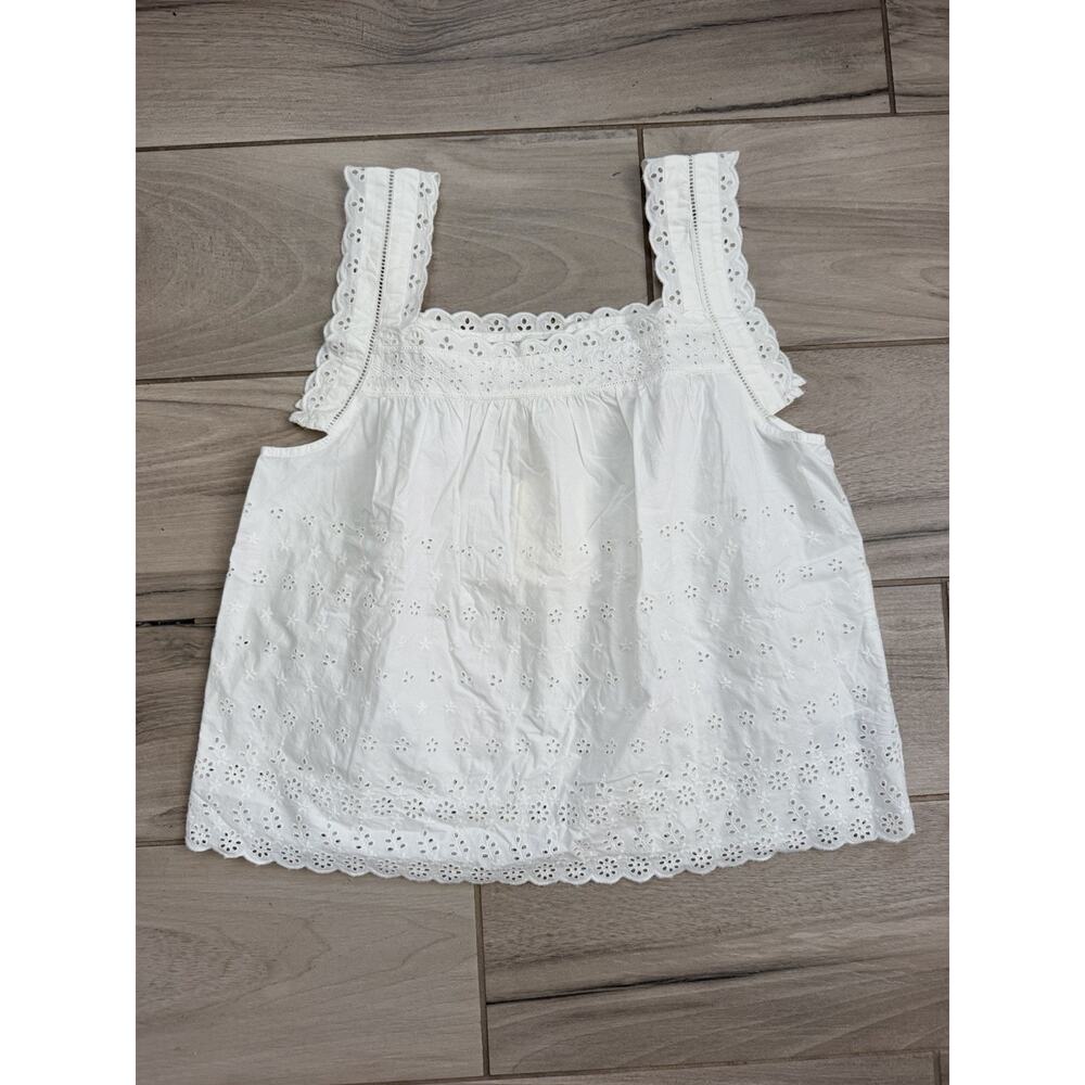 GAP x Doen Eyelet Top Medium Cotton Cottagecore Boho New NWT